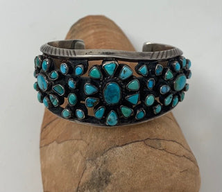 Antique Navajo Turquoise Cuff Bracelets - Picayune Cellars & Mercantile