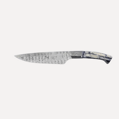 Atelier 1515 Damascus & Mammoth Ivory Kitchen Knife - 15cm