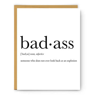 Badass Definition Everyday Card Cards - Picayune Cellars & Mercantile