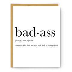 Badass Definition Everyday Card
