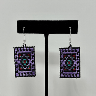 Beaded Leather Earrings Earrings - Picayune Cellars & Mercantile