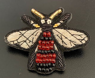 "Beetle" Embroidered Brooch Brooches & Cufflinks - Picayune Cellars & Mercantile