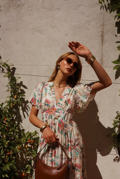 Long V-neck Dress