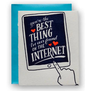 Best Thing On the Internet Letterpress Greeting Card Cards - Picayune Cellars & Mercantile