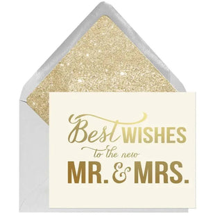 Best Wishes Mr. and Mrs. Card Cards - Picayune Cellars & Mercantile