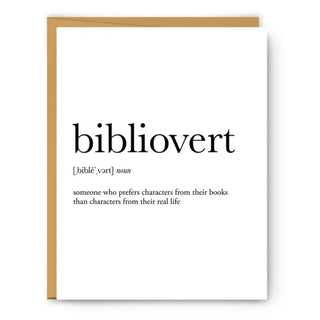 Bibliovert Definition Everyday Card Cards - Picayune Cellars & Mercantile