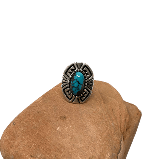 Bisbee Turquoise & Silver Ring Rings - Picayune Cellars & Mercantile