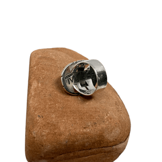 Bisbee Turquoise & Silver Ring Rings - Picayune Cellars & Mercantile