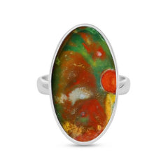 Blood Stone Adjustable Ring