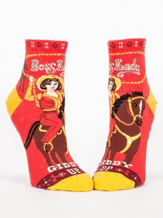 Blue Q Ankle Socks "Boss Lady" Socks - Picayune Cellars & Mercantile