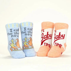 Blue Q Baby Socks - Call Shots / Baby Time