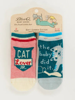 Blue Q Baby Socks - Cat Lover Jr.