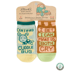 Blue Q Baby Socks - Cuddle Bug / Cry Baby