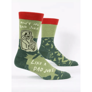 Blue Q Men's Crew Sock "Dad Joke" Socks - Picayune Cellars & Mercantile