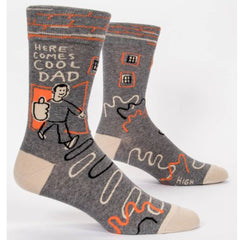 Blue Q Men's Socks - Here Comes Cool Dad