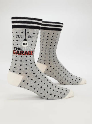 Blue Q Men's Socks - I'll Be In the Garage Socks - Picayune Cellars & Mercantile