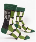 Blue Q Men's Socks - This Meeting is Bullshit
