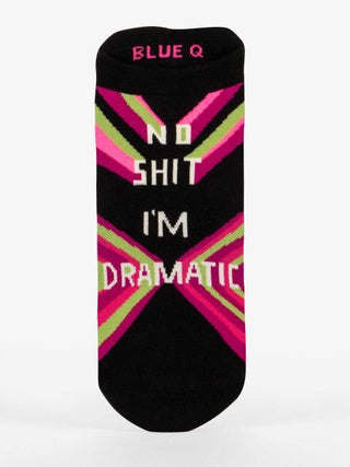 Blue Q Sneaker Socks - No Shit I'm Dramatic Socks - Picayune Cellars & Mercantile