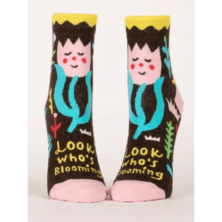 Blue Q Women's Ankle Socks "Look Who's Blooming" Socks - Picayune Cellars & Mercantile