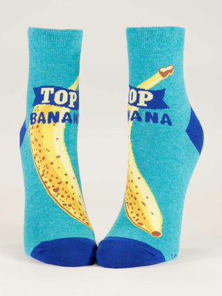 Blue Q Women's Ankle Socks "Top Banana" Socks - Picayune Cellars & Mercantile