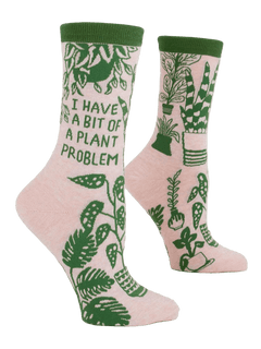 Blue Q Women's Crew Sock - Plant Problem