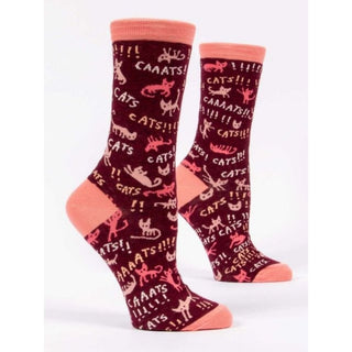 Blue Q Women's Crew Socks - Cats! Cats! Socks - Picayune Cellars & Mercantile