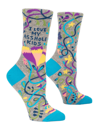 Blue Q Women's Crew Socks - I Love My Asshole Kids Socks - Picayune Cellars & Mercantile