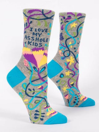 Blue Q Women's Crew Socks - I Love My Asshole Kids Socks - Picayune Cellars & Mercantile