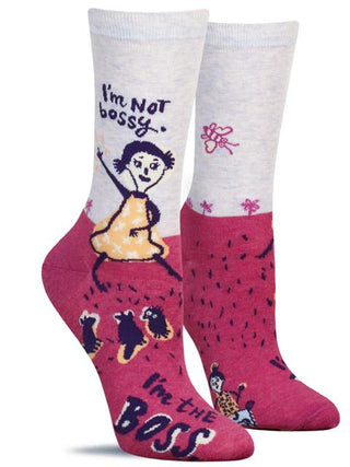 Blue Q Women's Crew Socks - I'm Not Bossy Socks - Picayune Cellars & Mercantile