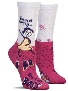 Blue Q Women's Crew Socks - I'm Not Bossy