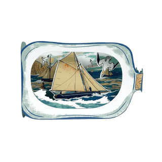 Boat in A Bottle 3D Card Cards - Picayune Cellars & Mercantile