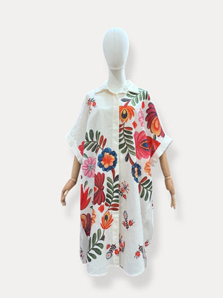 Bohemian Shirt Dress Women's Apparel - Picayune Cellars & Mercantile