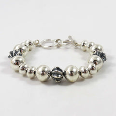 Bryan Joe Sterling Silver Navajo Pearl Bracelet