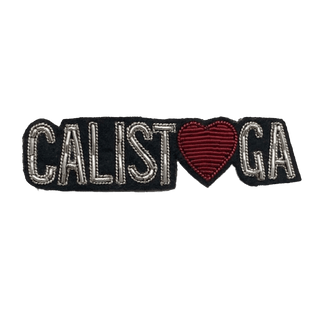 Calistoga Love Metal Embroidered Brooch Brooches & Cufflinks - Picayune Cellars & Mercantile