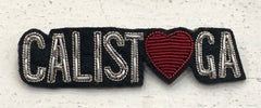 Calistoga Love Metal Embroidered Brooch
