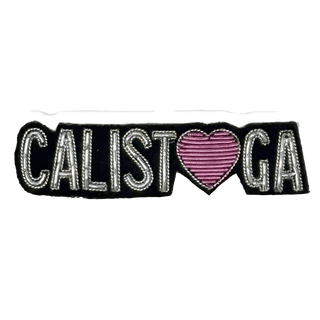 Calistoga Love Metal Embroidered Brooch Brooches & Cufflinks - Picayune Cellars & Mercantile