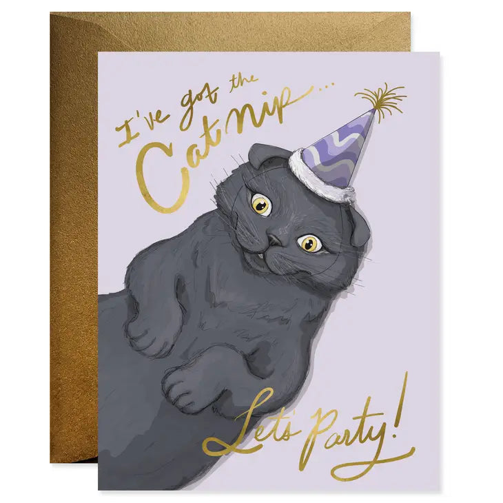 Catnip Party Time card