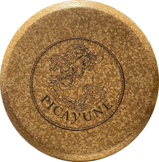 Champagne Cork Stool with Picayune Logo Homegoods - Picayune Cellars & Mercantile