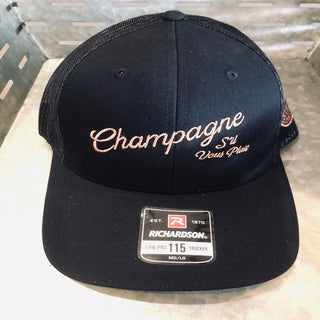 Champagne S'il vous plait Trucker Hat Hats & Hair Accessories - Picayune Cellars & Mercantile