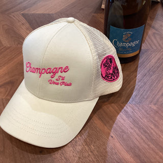 Champagne S'il vous plait Trucker Hat Hats & Hair Accessories - Picayune Cellars & Mercantile