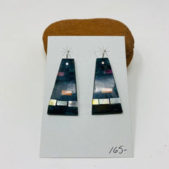 Charlene Reano Mosaic Earrings Large Jet