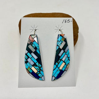 Charlene Reano Mosaic Hanging Earrings Earrings - Picayune Cellars & Mercantile