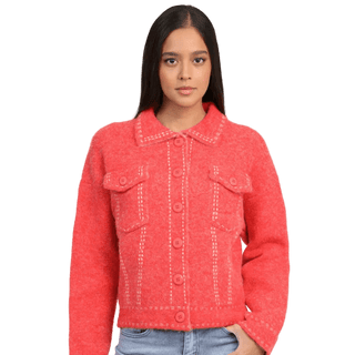 Chunky Stitched Buttoned Cardigan Women's Apparel - Picayune Cellars & Mercantile