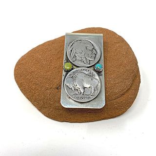 Coin & Stones Money Clip Brooches & Cufflinks - Picayune Cellars & Mercantile