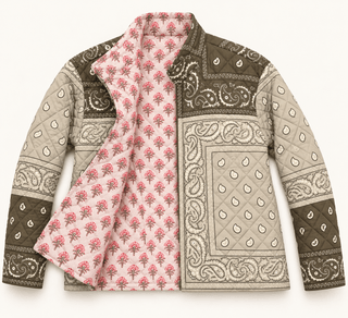 Cotton Bandana Suzani Jacket Women's Apparel - Picayune Cellars & Mercantile