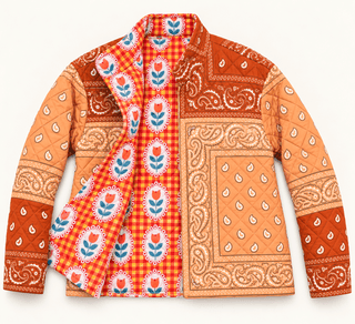 Cotton Bandana Suzani Jacket Women's Apparel - Picayune Cellars & Mercantile