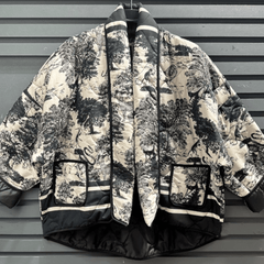 Cotton Quilted Toile de Jouy Jacket