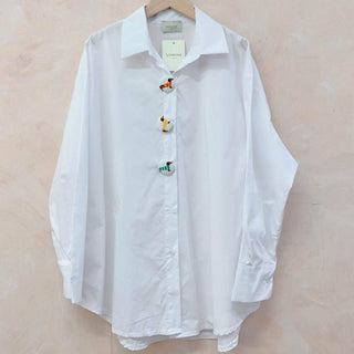 Dachshund Button - up Long - sleeve Shirt Women's Apparel - Picayune Cellars & Mercantile