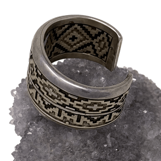 Danny Jackson Navajo Rug Pattern Cuff Bracelets - Picayune Cellars & Mercantile