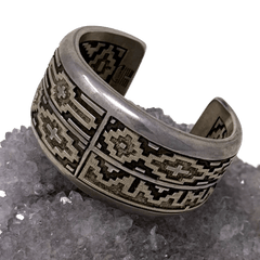 Danny Jackson Navajo Rug Pattern Cuff